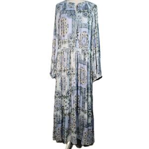 Lane Bryant Women's Maxi Dress Sz 22 Ruffle Feminine Prairie Cottagecore